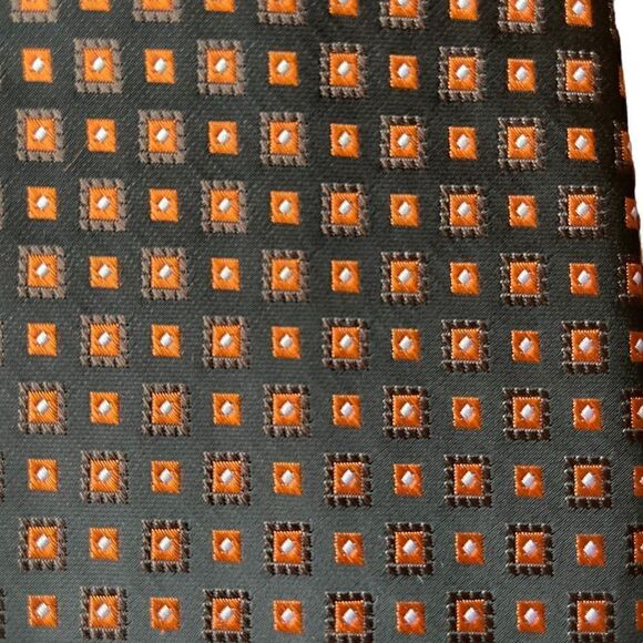 Romario Mancini Geometric Print Tie - Picture 3 of 5